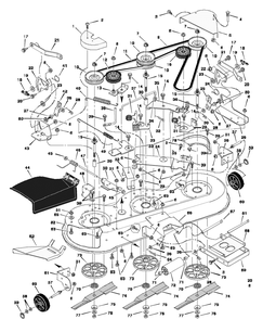 Part Location Diagram of 92117E700 Murray Blade